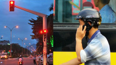 Dừng đèn đỏ sử dụng điện thoại có bị phạt không?