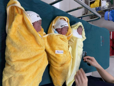Hy hữu: Người mẹ 32 tuổi sinh cùng lúc 3 bé trai, có tổng cộng 8 con