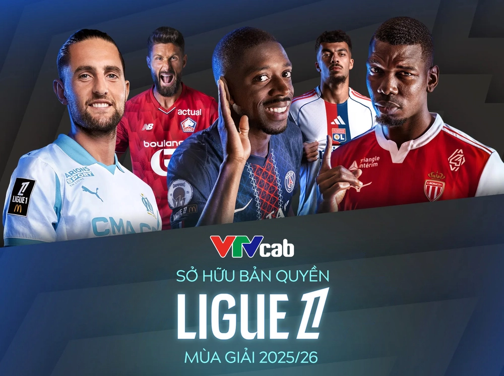 VTVcab độc quyền phát sóng Ligue 1 mùa 2025–2026